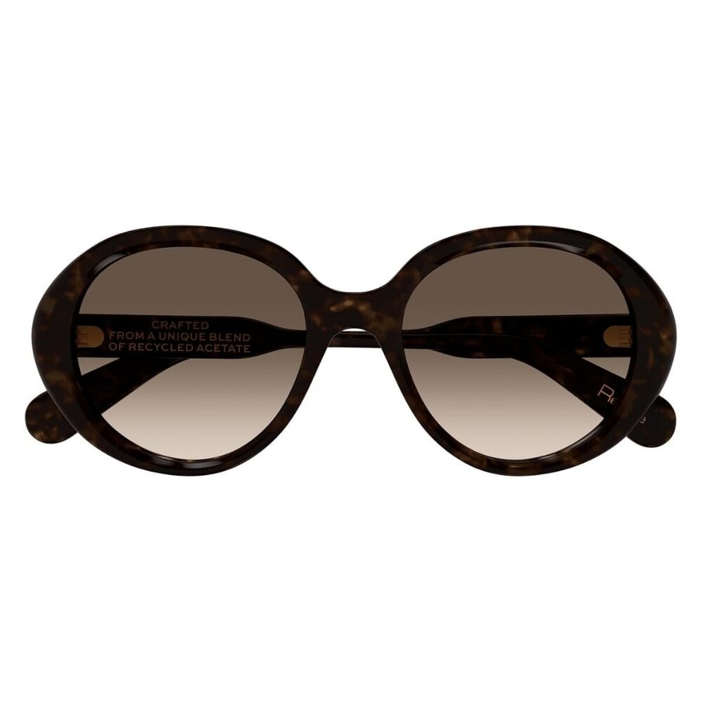 A2946Z New CHLOE Gayia Havana Square CH0221S 002 Sunglasses Women - Picture 2 of 4